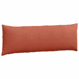 Sofa Pillows 2 pcs Red Orange 120 x 40 cm Corduroy Fabric 42013824