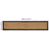 Area Rugs Dark Grey 60 x 400 cm Jute 42010683