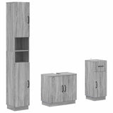3 Piece Bathroom Cabinet Set HOORN Engineered Wood 3417879