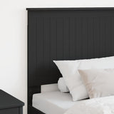 Headboard with Headboard Black Oak 90 cm Engineered wood 887803