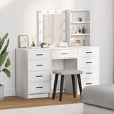 Dressing Table 3 pcs White 40 x 41 x 135 cm Engineered wood 3334218