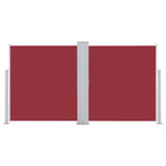 Retractable Side Awning Red 140x600 cm 48459