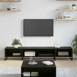 TV Cabinet Black Oak 170.5 x 36 x 30.5 cm Engineered Wood 886516