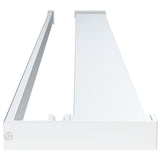 Walk-in Shower Wall with Shelf Chrome 90x195 cm ESG Glass&Aluminium 3185496