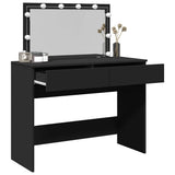 Dressing Table with LED Black 100x40x120 cm 848207