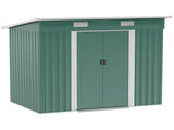 7 x 4ft Outdoor Storage Shed with Foundation Kit, Lean to Metal Garden Shed for Log, Rubbish Bin, T3398P320149