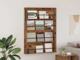 Magazine Rack 2 pcs Old Wood 80 x 12 x 70 cm Engineered Wood 890849