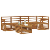 Sectional Sofa Set 6 pcs Natural Solid Acacia Wood 3374834