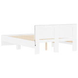 Bed Frame with Headboard and LED White 120x190 cm Small Double 3207637