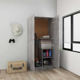 803438 Wardrobe Concrete Grey 82,5x51,5x180 cm Engineered Wood