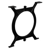 Dining Table Legs 2 pcs O-Frame Cast Iron 245426
