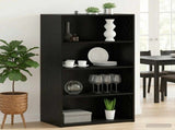 Highboard Black Oak 70 x 41 x 124 cm Engineered Wood 8015672