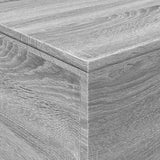 Coffee Table with LED Lights Grey Sonoma 90x50x40 cm 839880