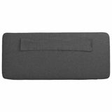 Upholstered Headboard with Headboard Brown and Dark Grey 200 cm 880049