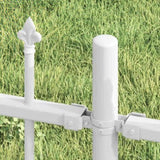Garden Fence Woerden White 240 x 215 cm Powder-coated steel 42003972