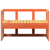 Garden Sofa Bench Extendable Wax Brown Solid Wood Pine 844659