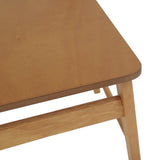 Dining Chair 2 pcs Natural Solid Rubber Wood 42020513