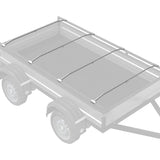 Tarpaulin Bracket for Trailers 4 pcs Silver 100-145 cm Aluminum 42020521