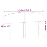 Headboard 140 cm Solid Wood Pine 842502