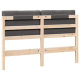 Upholstered Headboard with Headboard Brown and Dark Grey 150 cm 880174