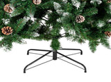 6 FT Artificial Snow Tipped Christmas Tree with DIY 100 Warm Lights Battery Operated, Hinged Xmas 88965104