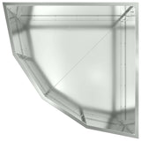 Corner Planter Silver 60 x 60 x 35 cm Galvanised steel 883645