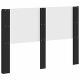 Headboard Black Engineered Wood 889576
