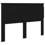 Headboard with Headboard Black Oak 150 cm Engineered Wood 887442