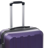 Hardcase Trolley Set 3 pcs Purple ABS 91877