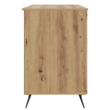 Desk with Shelf Artisan Oak 142.5 x 50 x 75 cm Engineered Wood 3414638