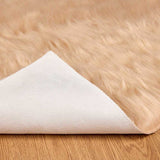 Faux Sheepskin Rug TAFALLA Beige 240 x 240 cm Polyester 42021490