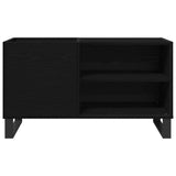 Record Cabinet Black Oak 85 x 38 x 48 cm Engineered Wood 862898