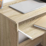 Desk with Shelf Sonoma Oak 120.5 x 44 x 88.5 cm Engineered Wood 869476