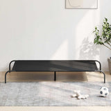 Elevated Dog Bed Black 150x90x20 cm Oxford Fabric and Steel 42000841