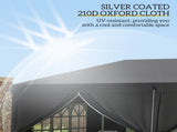 3 x 6 m Pop Up Gazebo with Sides and Windows, Height Adjustable Wedding Camping Party Tent Canopy T3398P317720