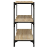 Book Cabinet Sonoma Oak 60x33x70.5 cm Engineered Wood and Steel 819323