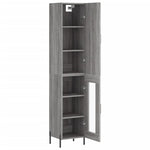 Highboard Grey Sonoma 34.5x34x180 cm Engineered Wood 3199055