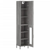 Highboard Grey Sonoma 34.5x34x180 cm Engineered Wood 3199055