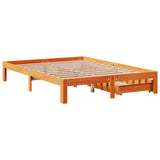 Bed Frame with Drawers without Mattress Wax Brown 140x200 cm 3301966