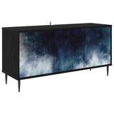 TV Cabinet RAALTE 102 x 33 x 51 cm Black Oak Engineered Wood 8007092