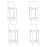 5 Piece Bar Set White Solid Wood Pine 3124743