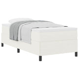 Box Spring Bed Cream 100 x 200 cm Velvet 42006954