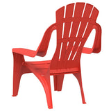 Garden Chairs 2 pcs for Children Red 37x34x44 cm PP Wooden Look 364738