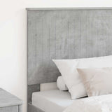 Headboard with Headboard Concrete Grey 90 cm Engineered wood 887806