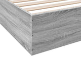 Bed Frame without Mattress Grey Sonoma 200x200 cm 3280991
