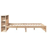 Bookcase Bed without Mattress 140x200cm Solid Wood Pine 3322359