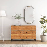 Side Cabinets 2 pcs 60x33x75 cm Solid Wood Acacia 3206285