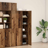 Highboard 2 pcs Old Wood 70 x 42.5 x 185 cm 3365588