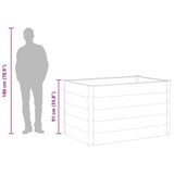 Garden Raised Bed WPC 150x100x91 cm Grey 43610