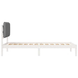 Bed Frame with Upholstered Headboard Light Grey 90 x 190 cm 877878
